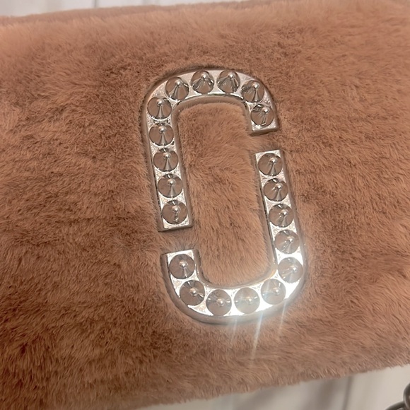 NWT Marc Jacobs - ECO-FUR THE SNAPSHOT MINI CROSSBODY BAG WITH STUDS. Rose - Picture 10 of 10